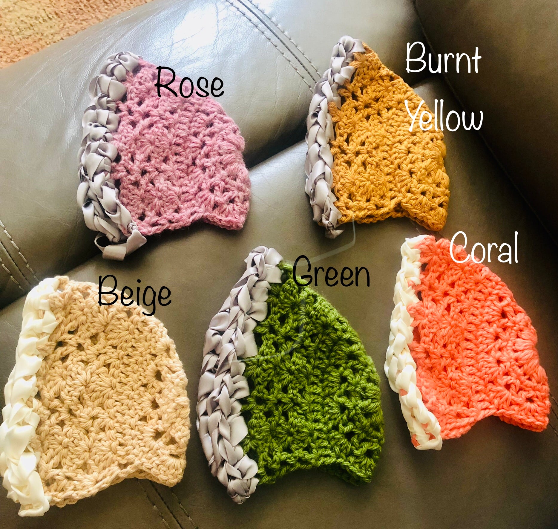 Crochet Baby Bonnets