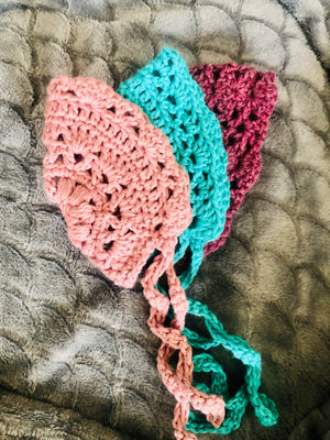 Crochet Baby Bonnets